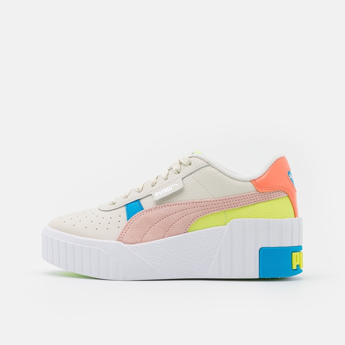 Sepatu Women Puma Cali Wedge Sunset BV  Marshmallow/Puma White Original BNIB