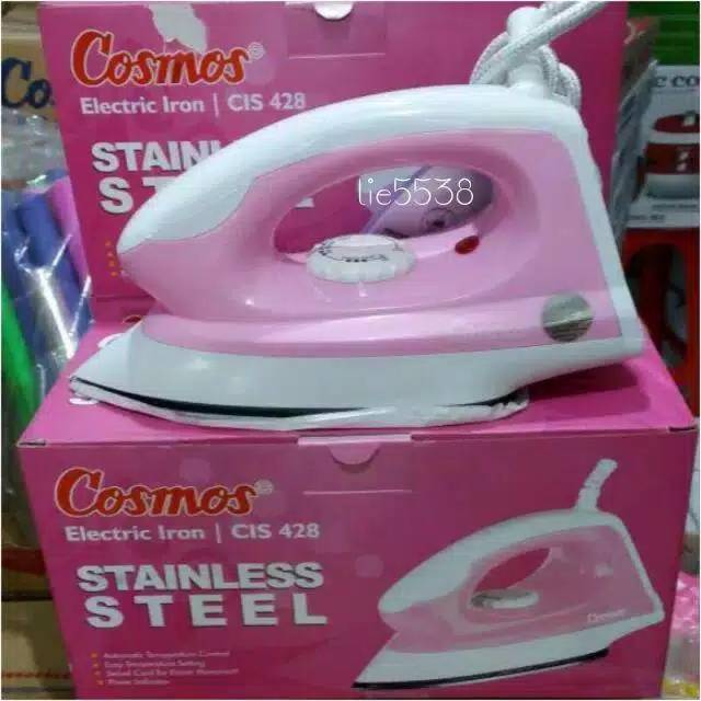 Setrika COSMOS CIS428/ CIS 428 stainless steal dry iron GARANSI RESMI