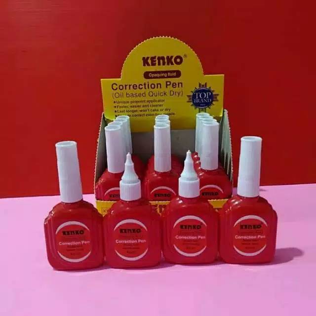 

Tipe Ex Correction Pen Kenko Merah (Penghapus pena)