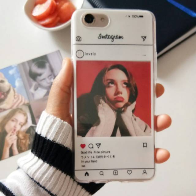 Casing Soft Case TPU Motif  Instagram tipe Oppo A71, F7 Youth