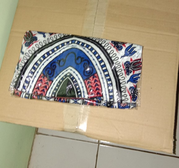 Baju Etnik Kaos Etnik Dashiki Bohemian Style All Size Pria Wanita Putih Biru