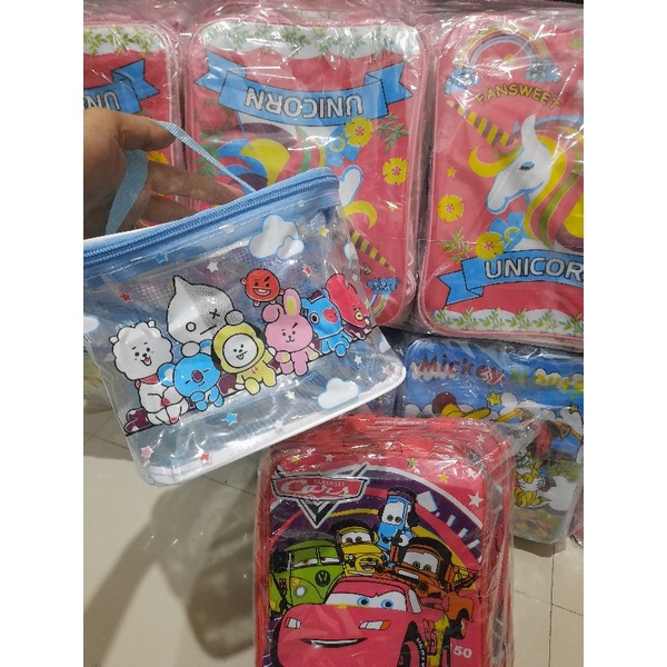 Tas Ulang Tahun Souvenir / Sovenir Goodie Bag Kado Anak Model Kubus