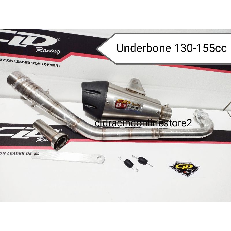 Knalpot CLD Racing Type C7 Jupiter/Vega/Supra/Smash,Blade/Supra125,Jupiter z1 Pipa 23,5 & 26 inlet 5