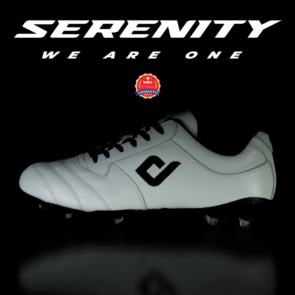 SPECIAL EDITION! Sepatu Bola Babo Serenity R1 White Original Brand Lokal Indonesia | Bergaransi 1 Tahun