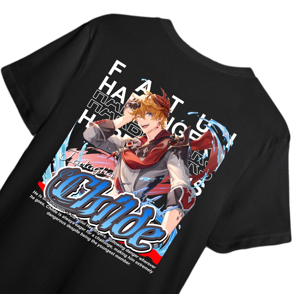 KAOS CHILDE TARTAGLIA GENSHIN IMPACT - T-SHIRT GENSHIN IMPACT CHILDE TARTAGLIA FATUI