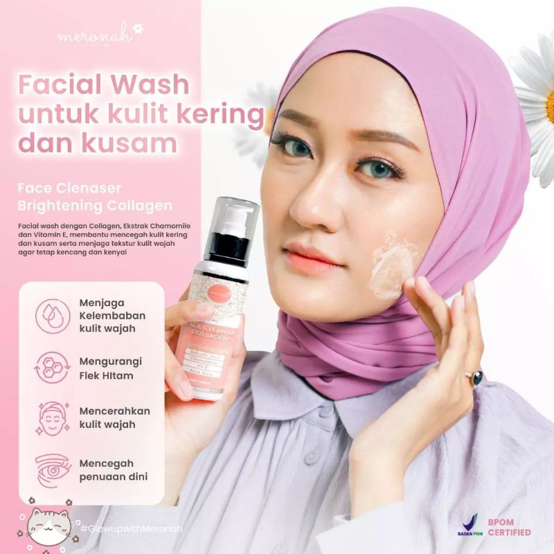 PAKET WAJAH  PLATINUM MERONAH KOMPLIT (COD)FREE POUCH TASMERONAH