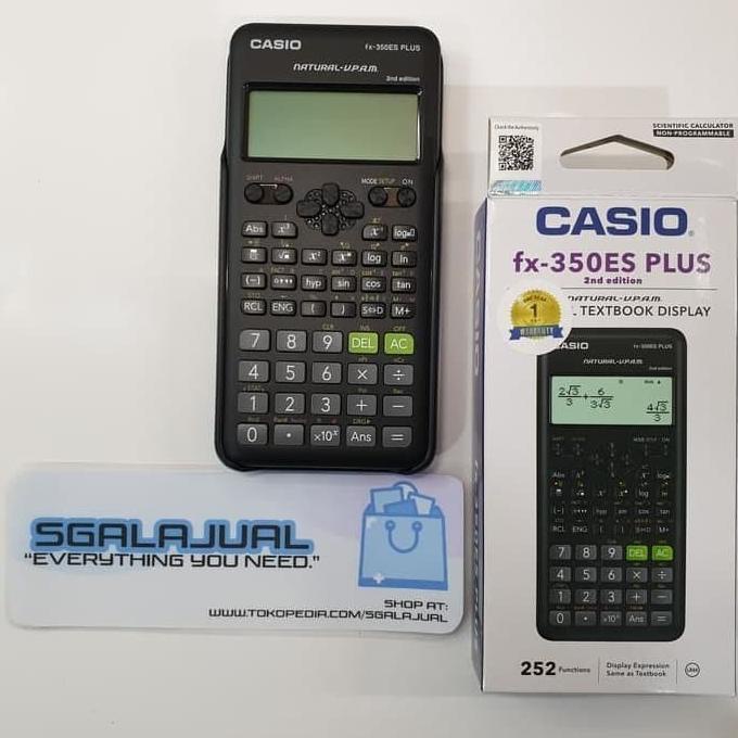 

[COD] KALKULATOR Casio fx-350ES PLUS 2nd edition GROSIR (1 LUSIN / 12 BUAH) TERLENGKAP Kode 79