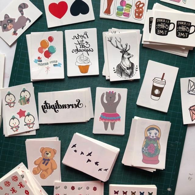 

POTATOO 30pcs random daily tattoo sticker