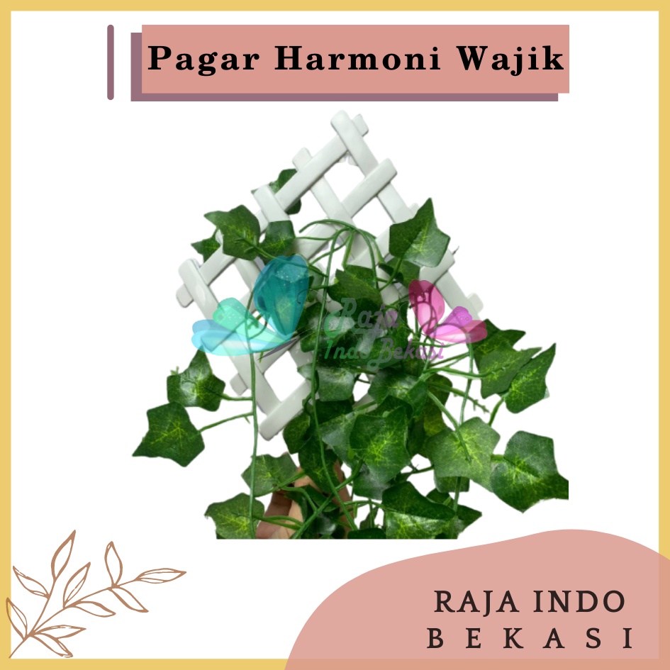 Pagar Wajik Harmoni Putih Ornamen Bunga Vas Wajik Pagar, Jaring, Rambatan Plastik Ukuran Kecil Sedang Besar untuk Bunga Hias Artificial Hiasan Ruang Tamu Dinding Home Grosir Murah Wajik Putih / Breket/ Tatakan/ Pagar Plastik/ Bunga Plastik/ Rumput Plastik