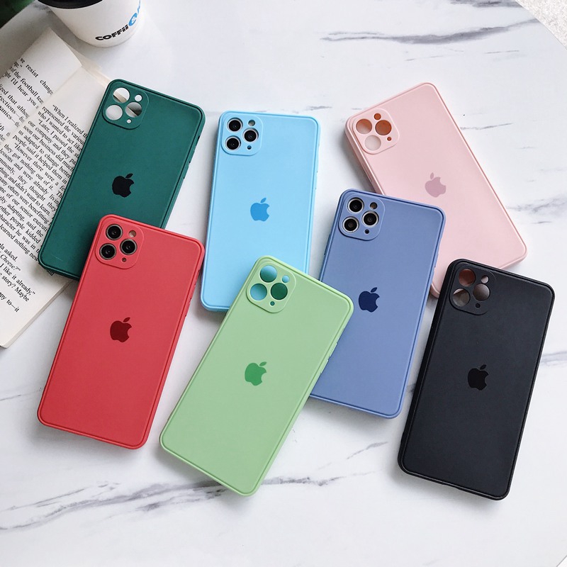 Hot iPhone 12 Style Cube Casing Silikon Matte Frosted