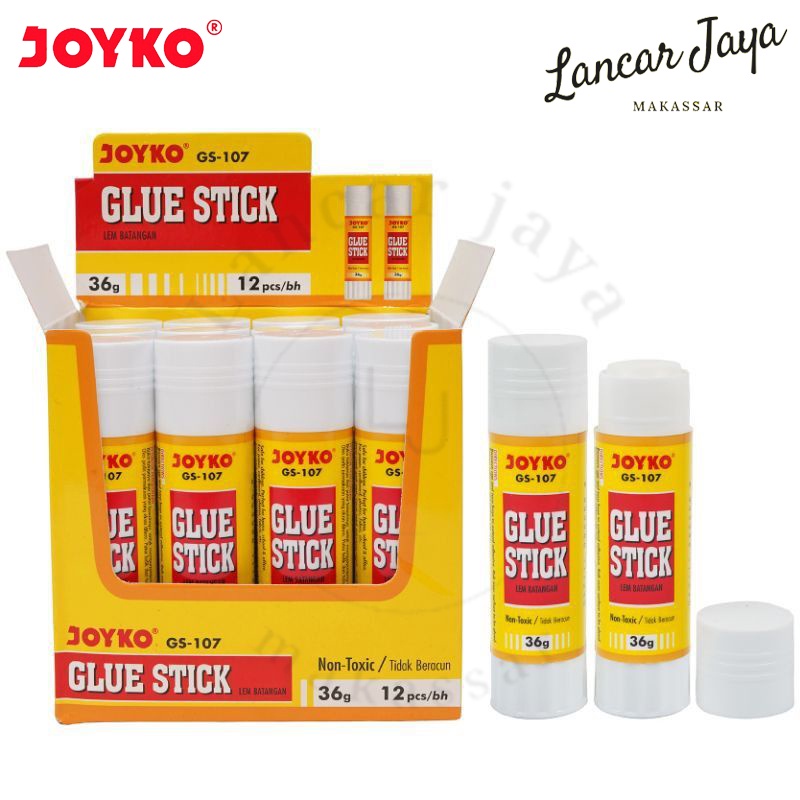 

[ 1 BOX / 12 PCS ] Joyko Lem Batang Glue Stick GS-107 36gr