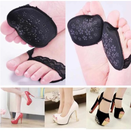 Forefoot Insole Arch Support High Heel bantalan telapak kaki depan