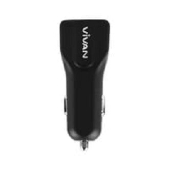 Charger Mobil Car Charger VIVAN 2 PORT USB CC02S 3.1A CNS