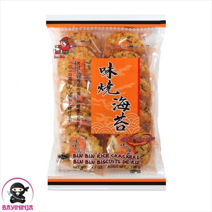 

BIN BIN Rice Crackers Spicy Seaweed 135 g T-Ninjabayi 01