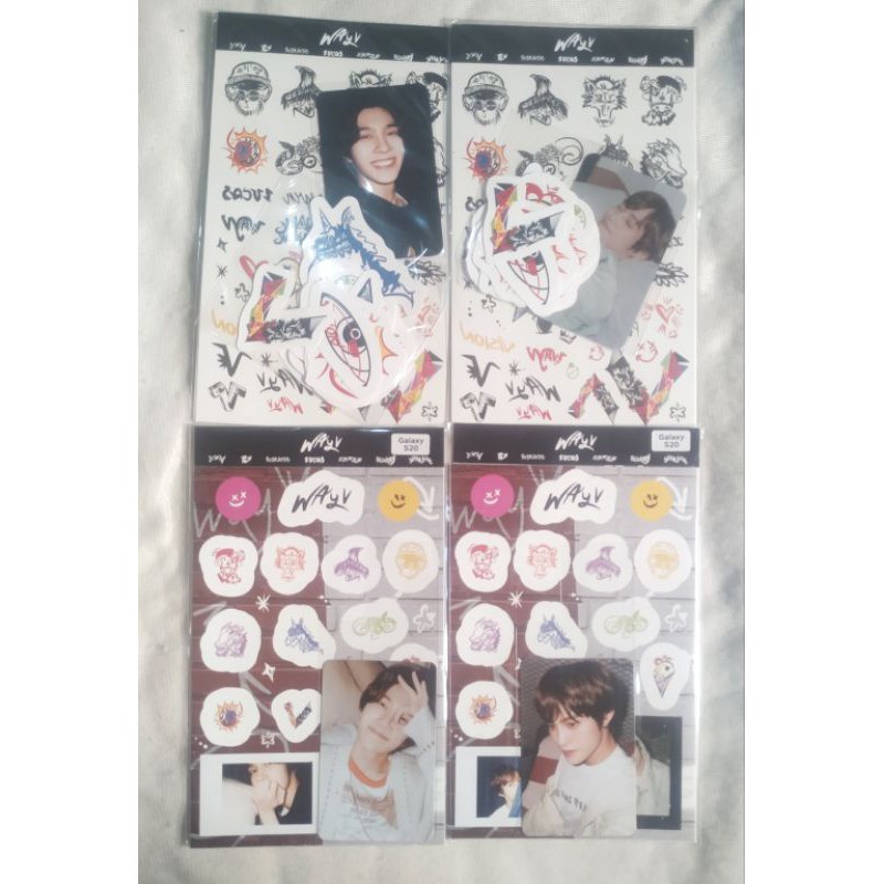 WAYV Design By Ten Tattoo Sticker Phone Deco Hendery Yangyang photocard pc