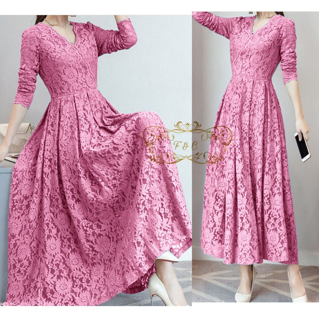 MAXI DRESS CASSIE BRUKAT / CP MAXI DRESS CASSIE BRUKAT