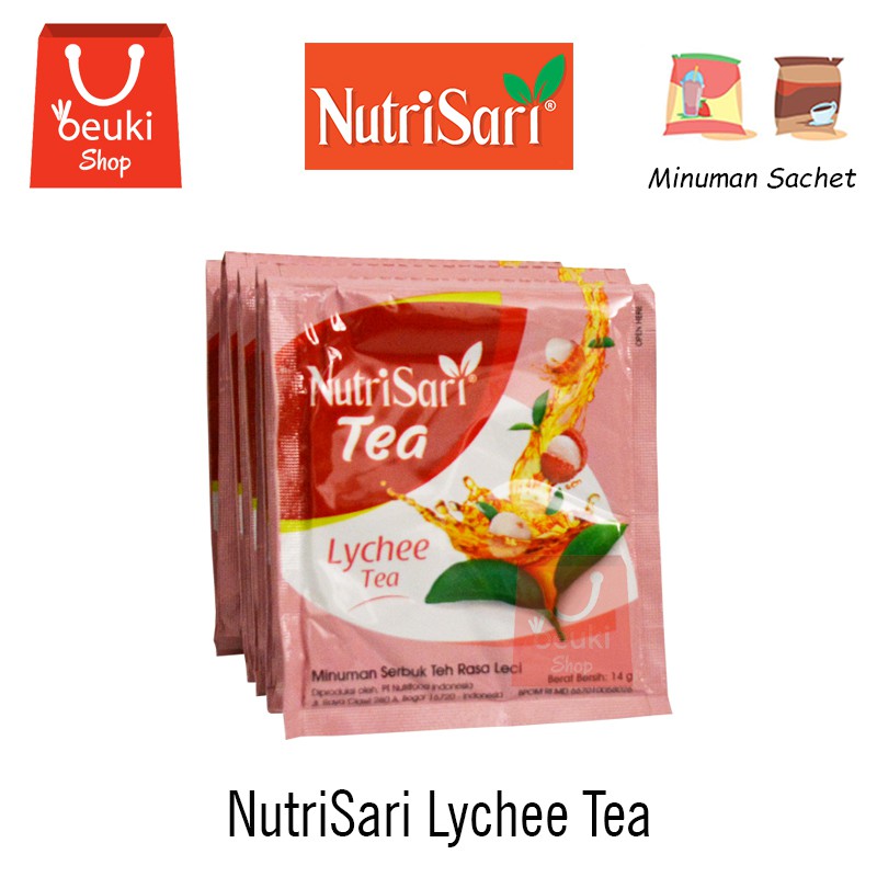 

Nutri Sari Minuman Sachet Rasa Lychee Tea - 10pcs x 14gr