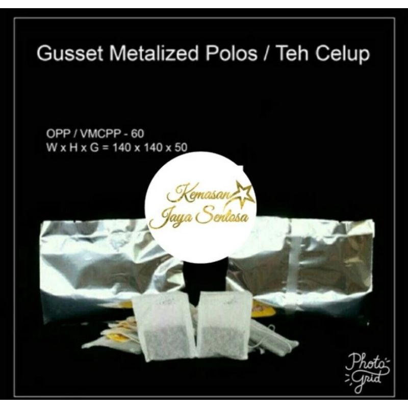 Gusset teh celup.kemasan gusset.gusset.gusset centre seal.kemasan teh celup.kemasan gusset metalized