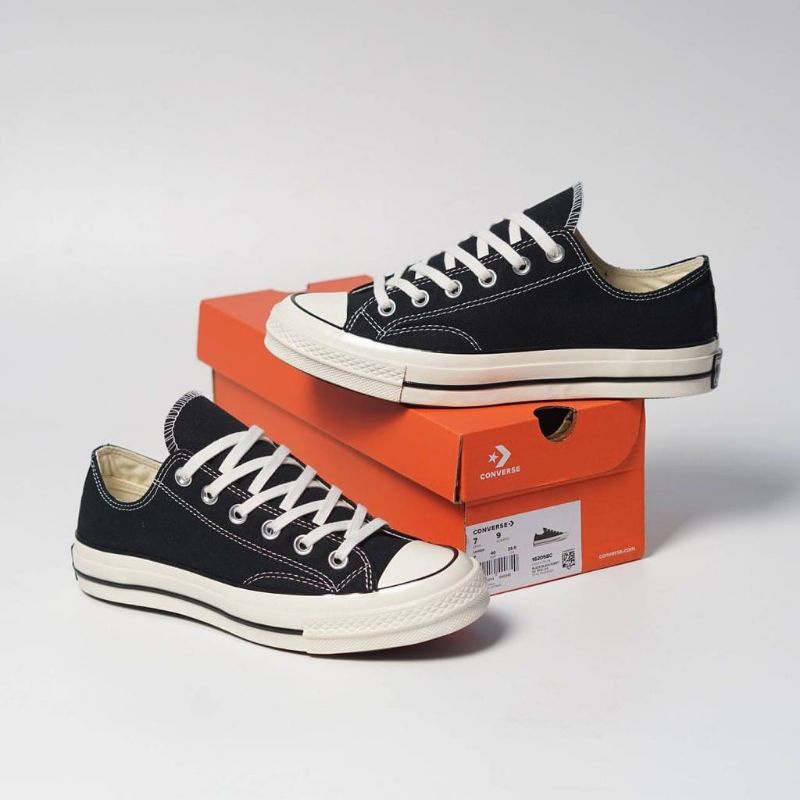 Sepatu Converse 70s Ox White Egret / Converse 70s Ox Cream Termurah / Converse 70s Low Black Premium Terlaris / Sepatu Pria dan Wanita