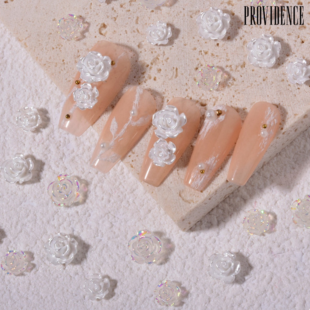 Providence 30pcs / Set Bunga Imitasi Aksen Glitter Untuk Aksesoris Nail Art / Manicure / Salon