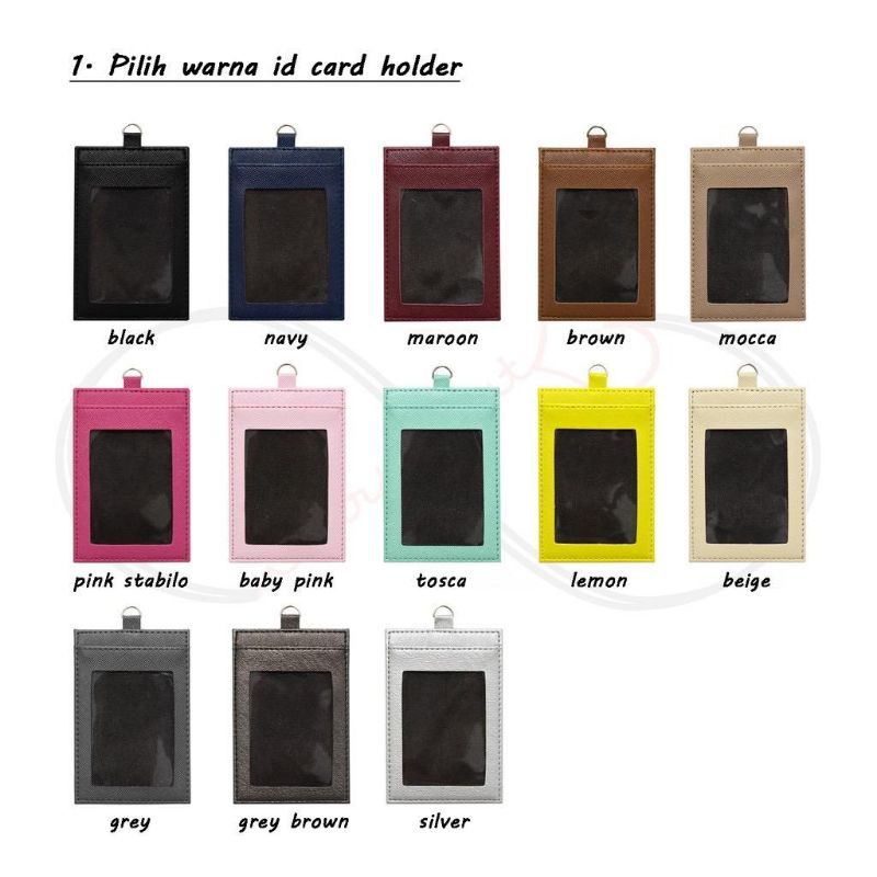 

INITIAL ID CARD HOLDER GRATIS CUSTOM NAMA