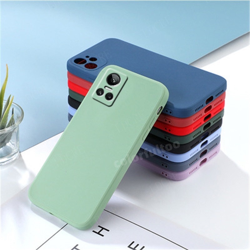 Soft Case Realme GT Neo 3 Liquid Silikon Slim Skin Candy Macaron Bludru