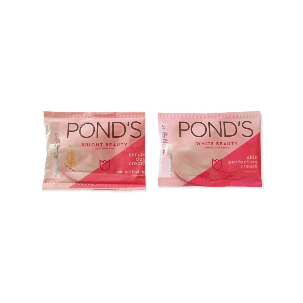 SS Pond's Sachet Bundle gratis shampoo Bright Beauty White Skin Perfecting Cream 7,5 g Ponds Pelembab Ecer