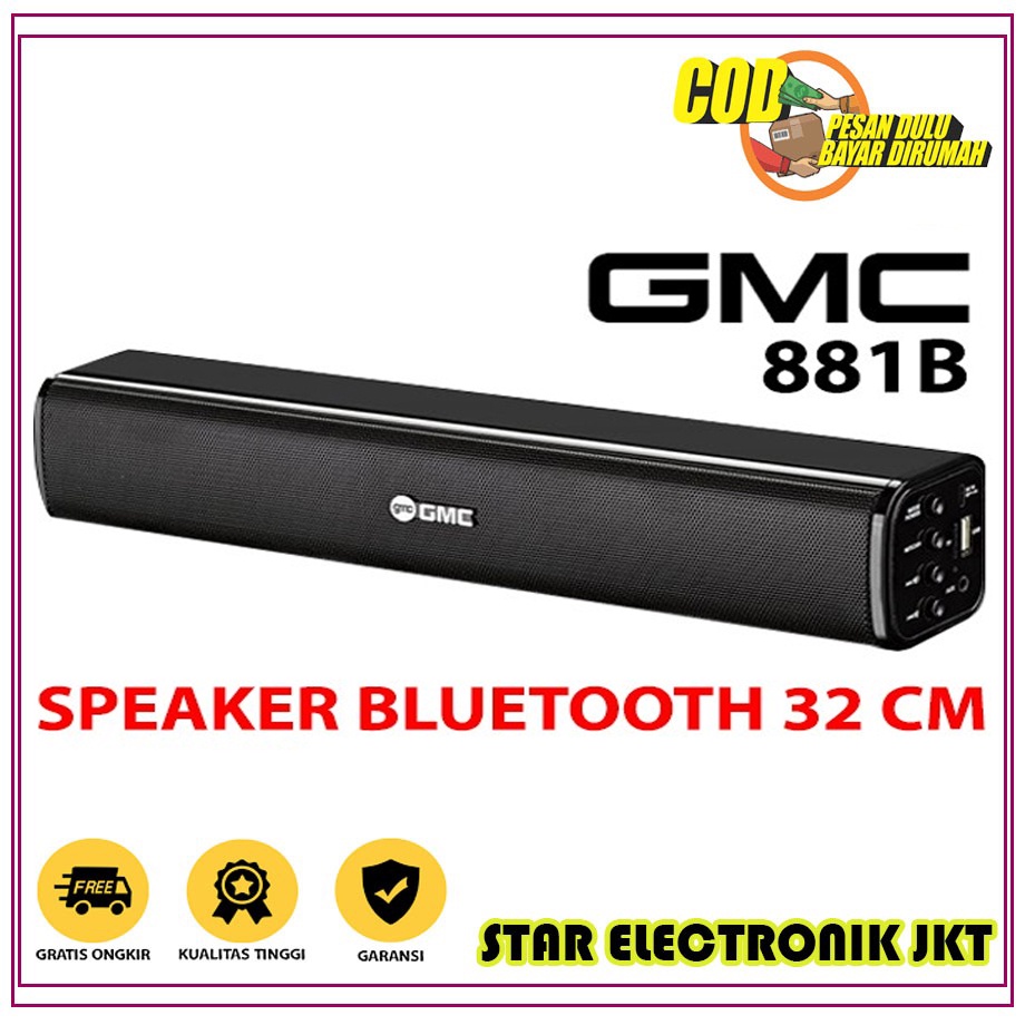 GMC 881B  Speaker Bluetooth Portable Mini