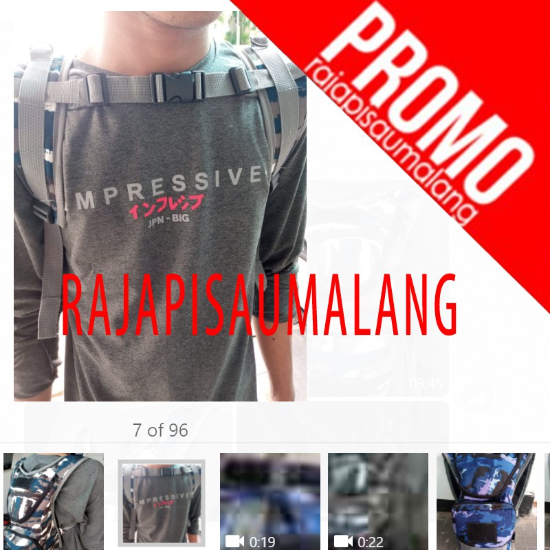 RPM Tas Sepeda Army Loreng Ransel Gowes Tentara TNI Hidropack Waterpack