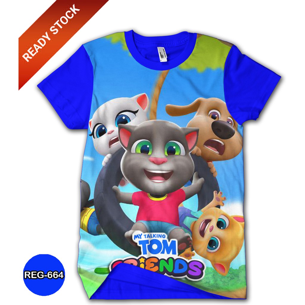 Baju Talking Tom Hero Dash Baju Game Anak Baju Hero Dash Talking Tom Series ANAK dan DEWASA #REG-664