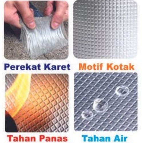 Lakban Serbaguna Anti Bocor Anti Panas Bahan Aluminium Waterproof Super Lengket Lebar 5cm