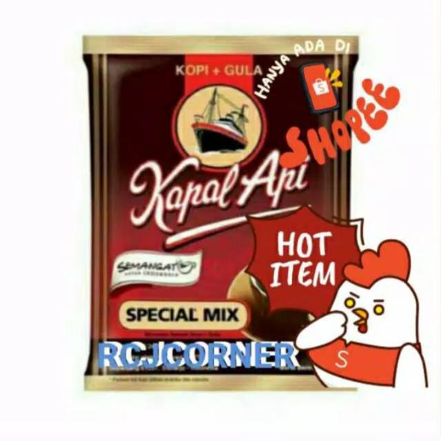 

Kopi kapal api special mix 1 renceng isi 10 sachet x 25 gr