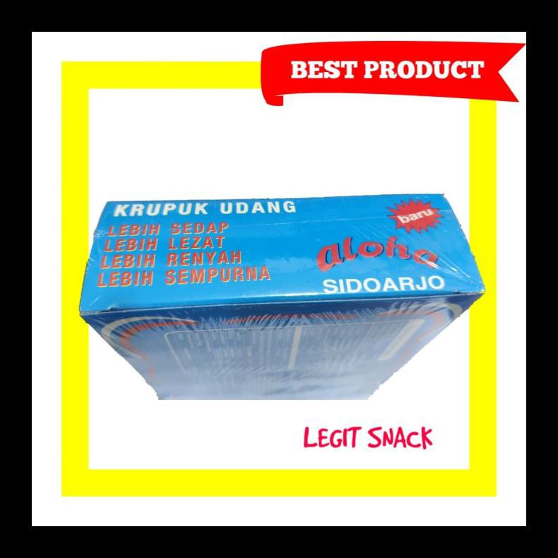 

PROMO! KRUPUK UDANG ALOHA SIDOARJO ASLI / KERUPUL ALOHA MENTAH KOTAK BOX BIRU PALING MURAH