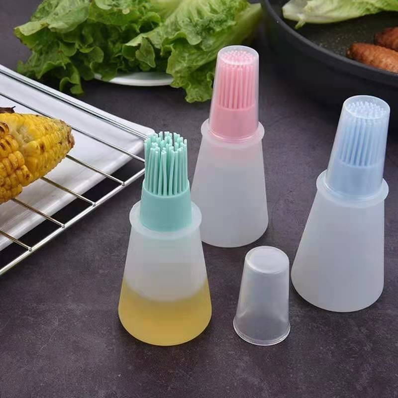 Botol Kuas Minyak Silikon Oles  Basting Oil Brush Silicone