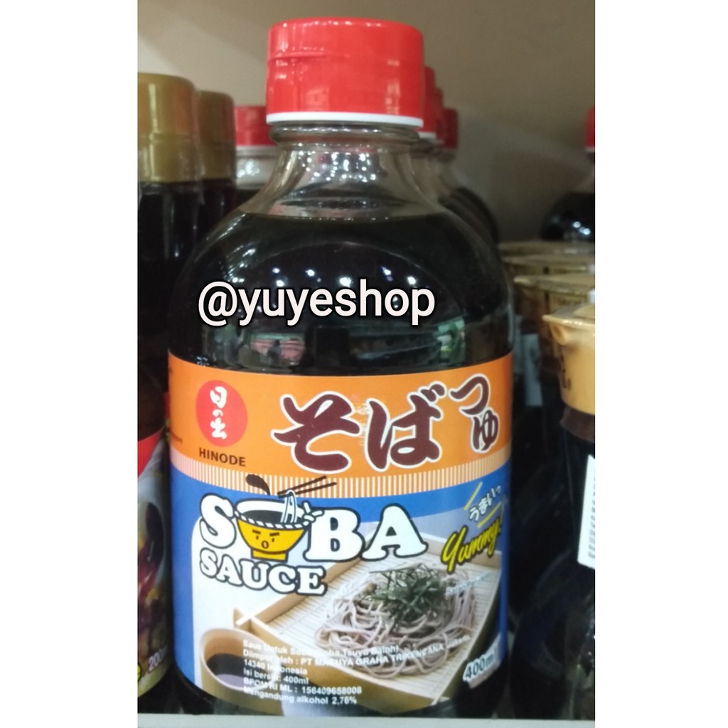 

Hinode Soba Tsuyu Sauce 400ml - Japanese Soy Sauce