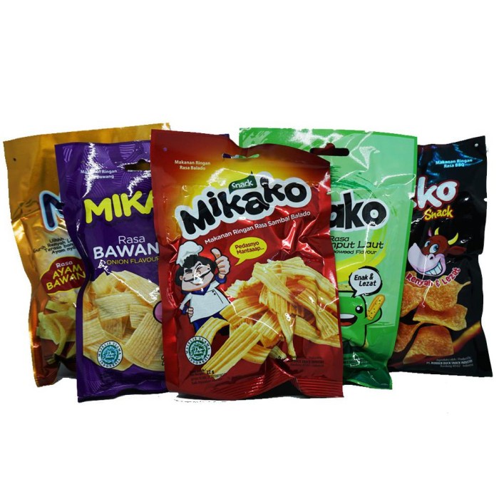 

Mikako Snack Aneka Rasa 22 gr Pak (1pak isi 10pcs)