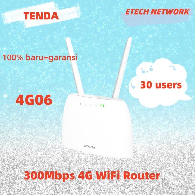 Tenda 4G06 Modem Wifi Home Router 4G Telkomsel Indosat