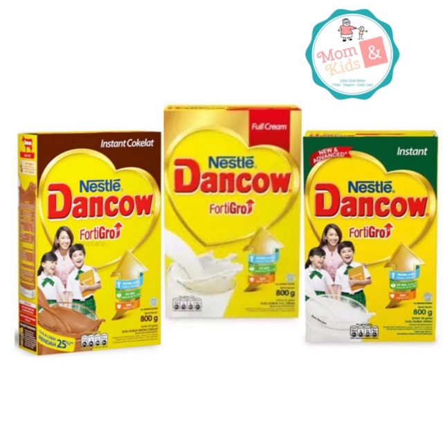 Dancow Fortigro Fullcream,Instant dan Coklat Box 780gr