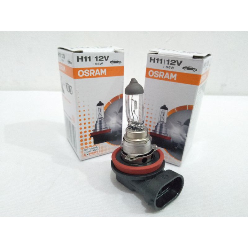 Lampu Bohlam Dop Halogen Osram H11 12V 55W Genuine Asli Termurah Surabaya Jakarta Semarang Bandung