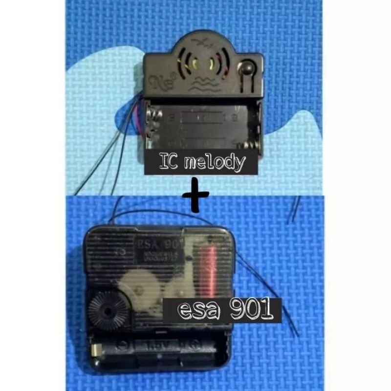 mesin jam dinding kabel set IC melody