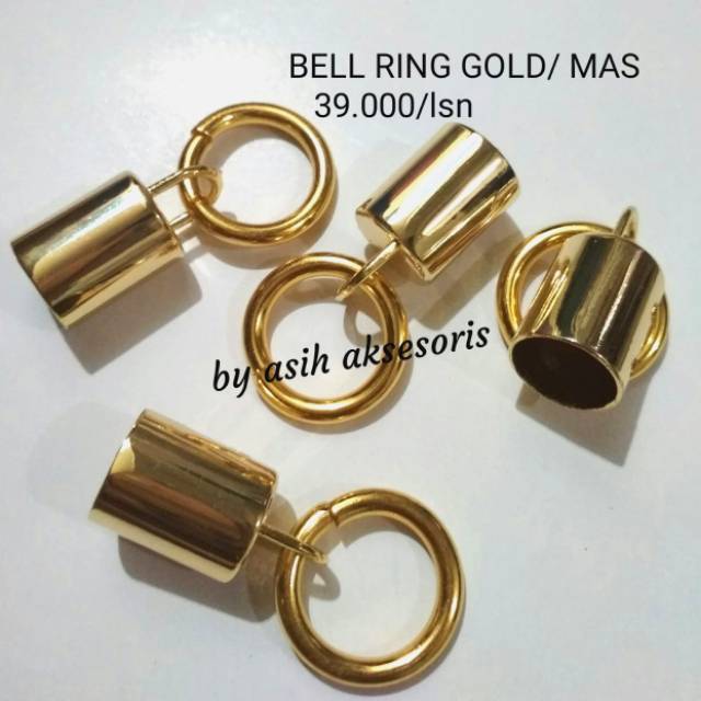 Bell ring gold/rosegold