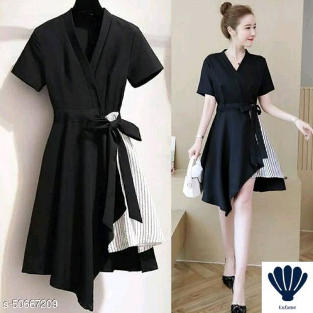 DRESS-ELFA WANITA BAHAN MOSCREPE