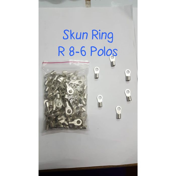 Skun Kabel Ring O Non Isolated 8-6 / Skun VR 8-6 POLOS / Skun Bulat Polos 8-6 / Cable Shoes 8-6 Ring