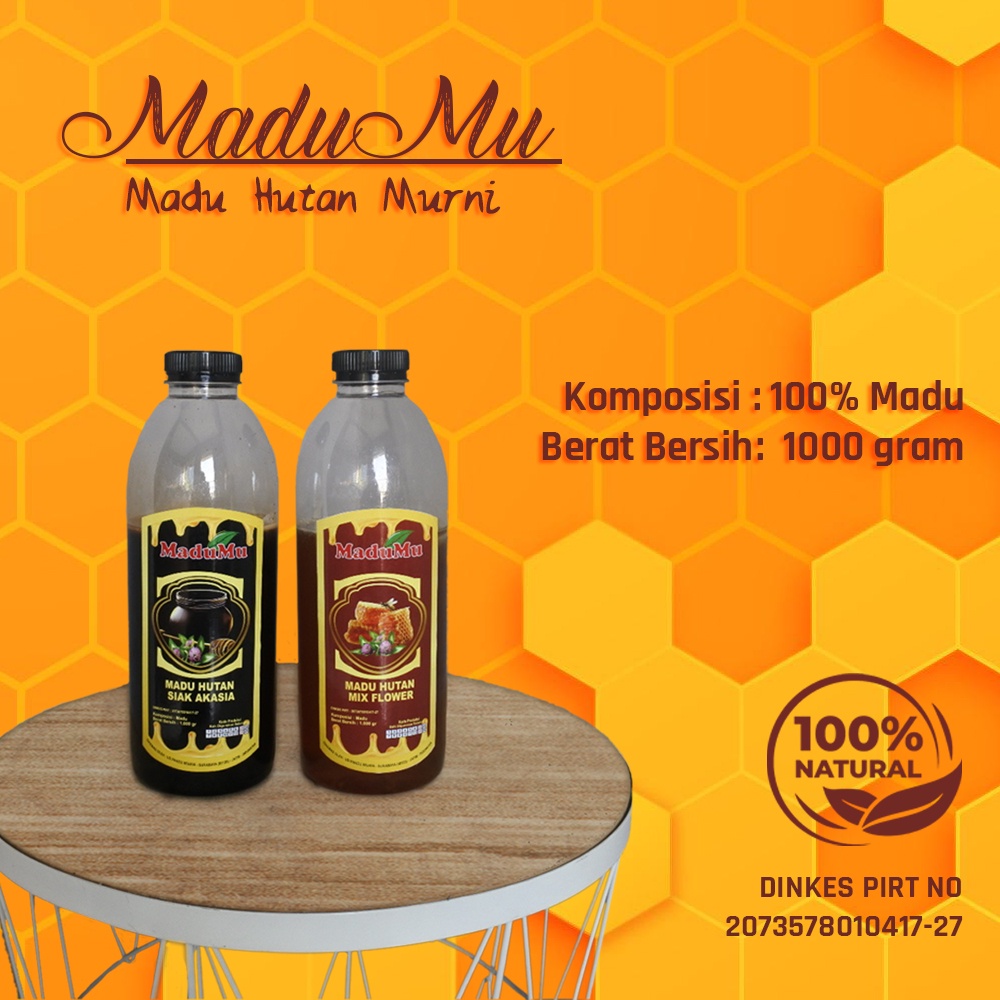 

Madu asli - madu hutan asli - madu kemasan 1kg (1000 gram) - madumu