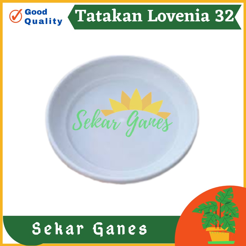 TATAKAN GENTONG LOVENIA 32 PUTIH DIAMETER 25 – TATAKAN POT TAWON 27 30 ALAS POT BUNGA 30 CM 35 MURAH