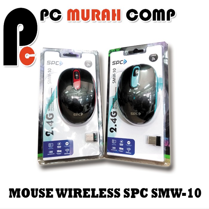 Mouse Wireless 2.4Ghz SMW10 With Silent Operates Bonus Batu batre