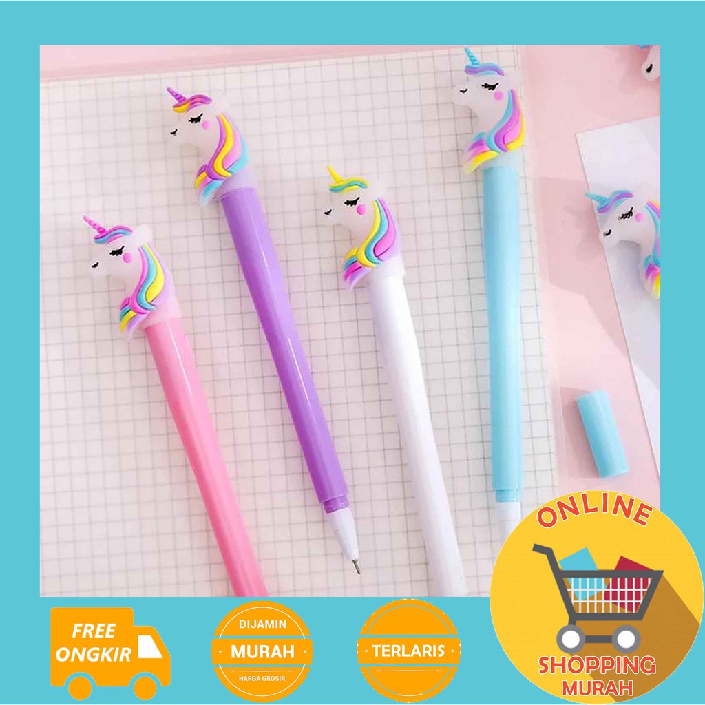 

[O.S.M] PULPEN UNICORN LAMPU - PENA UNICORN LED - LIGHT PEN UNICORN - PENA LAMPU - PENA SENTER