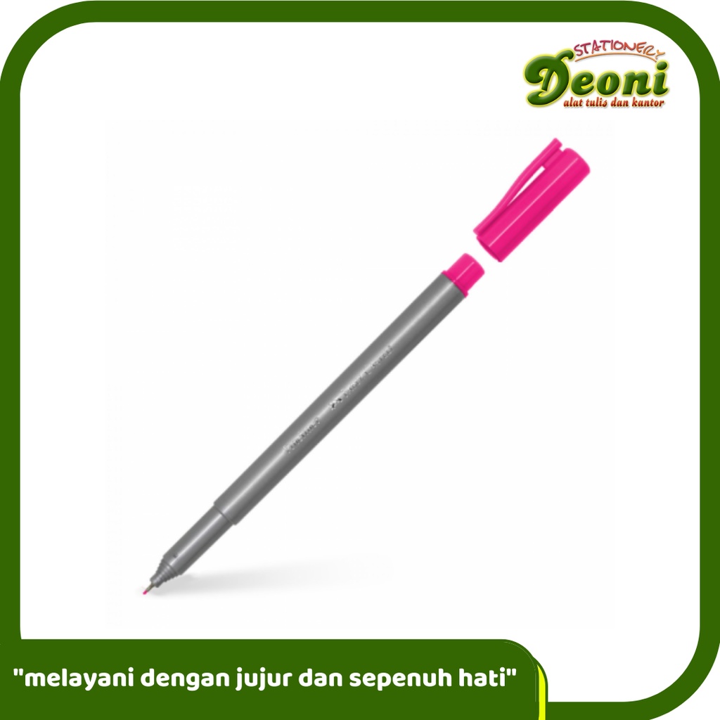 

FABER-CASTELL Fineliner Pink Spidol Pen