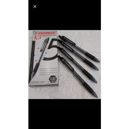 

Pulpen V-5 Snowman Black