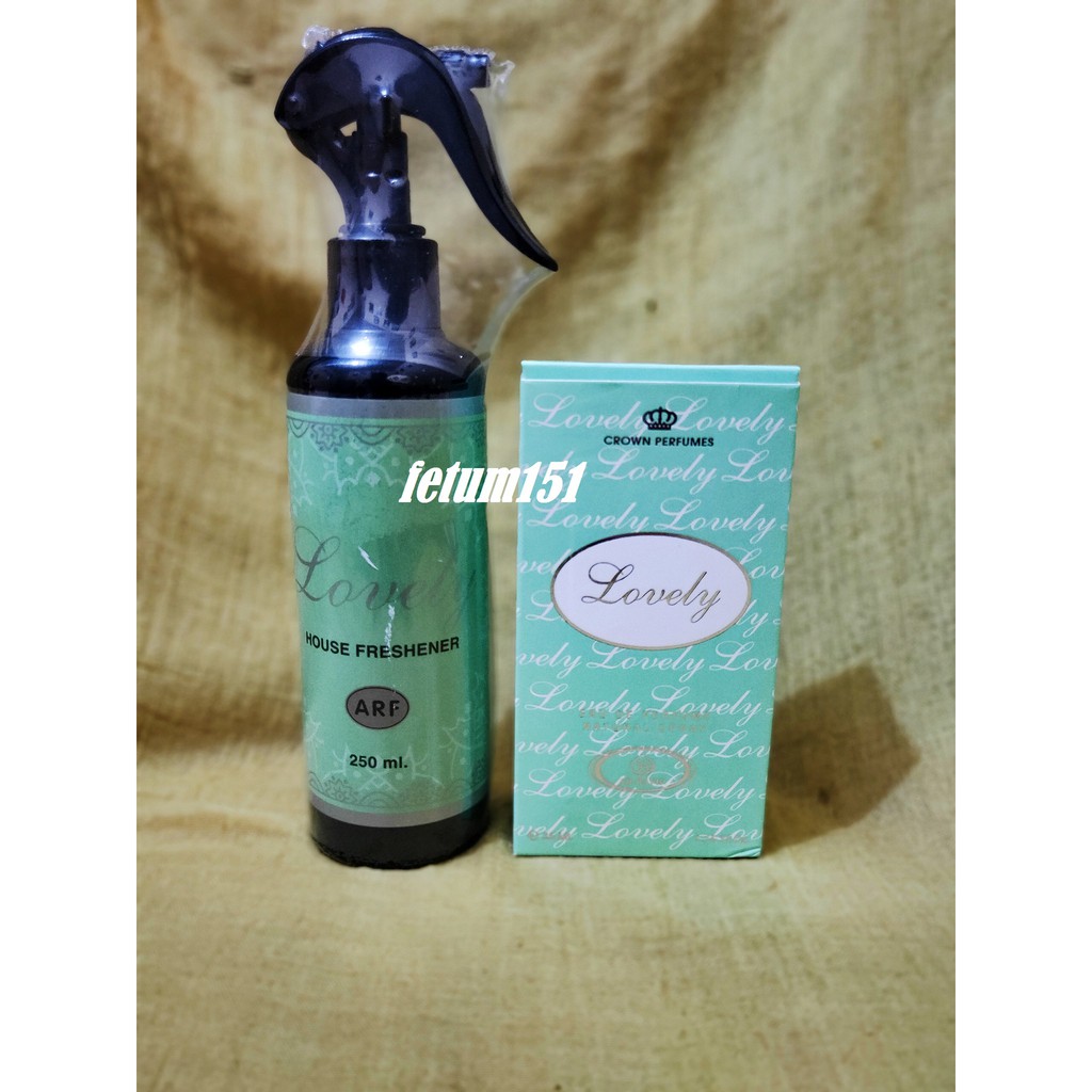 paket parfum pengharum ruangan arab freshner250ml dan spray 35ml arrafif Lovely